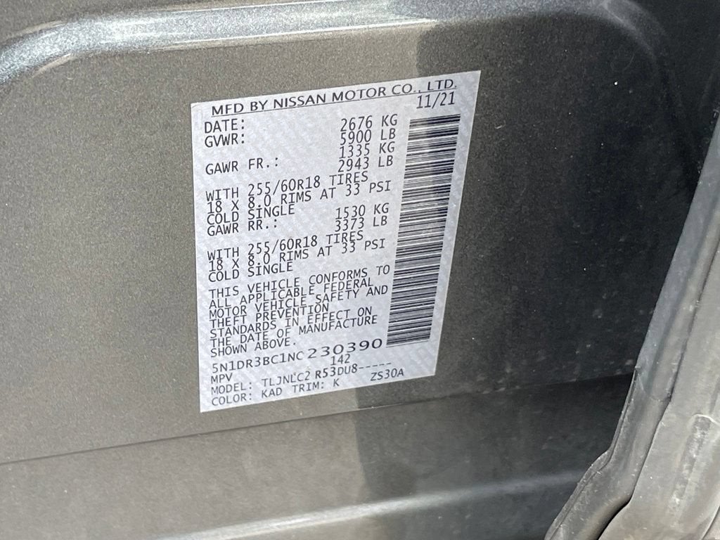 2022 Nissan Pathfinder SV