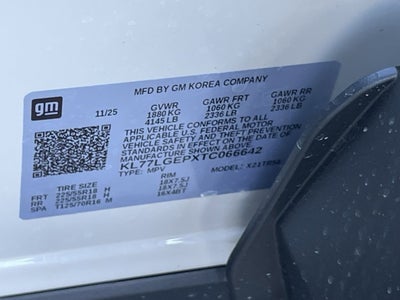 2026 Chevrolet Trax 1RS