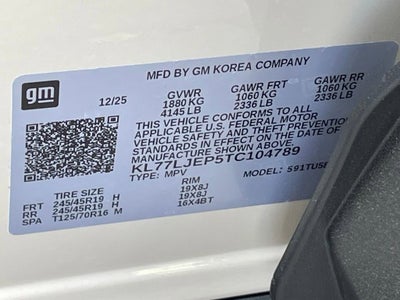 2026 Chevrolet Trax 2RS