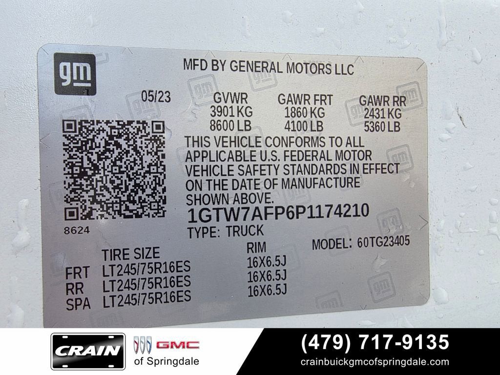 2023 GMC Savana Cargo 2500 Work Van