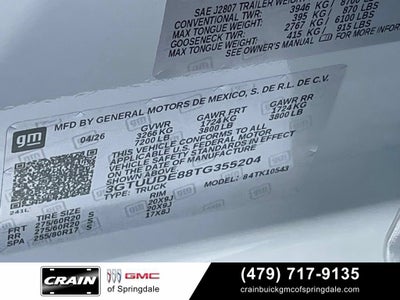 2026 GMC Sierra 1500 SLT