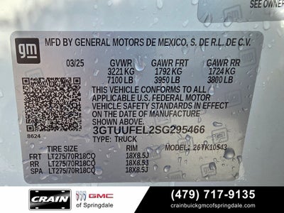 2025 GMC Sierra 1500 AT4X