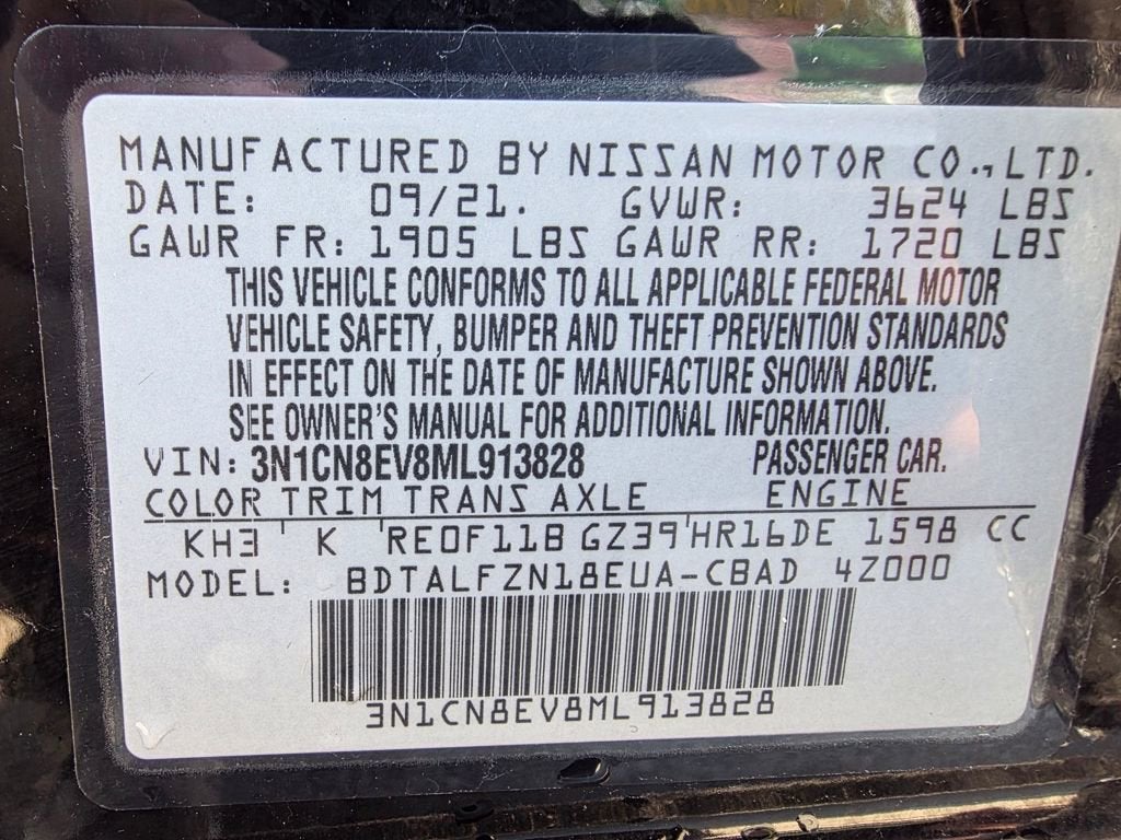 2021 Nissan Versa SV