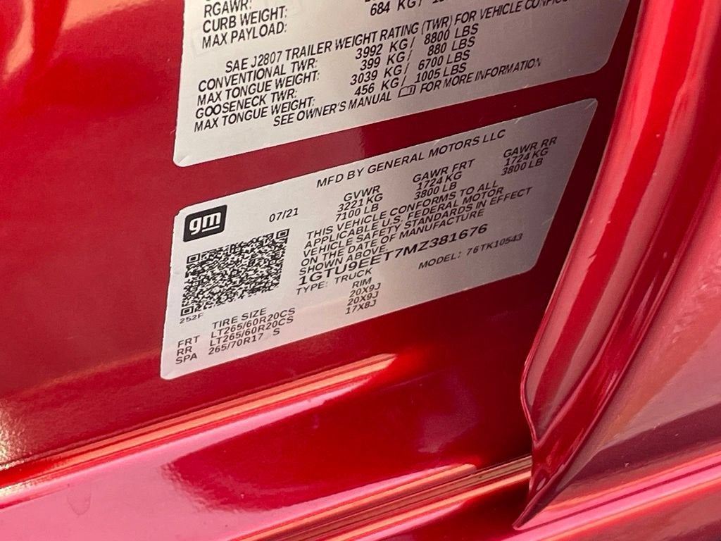 2021 GMC Sierra 1500 AT4