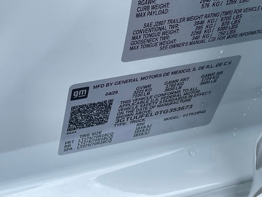 2026 GMC Sierra 1500 AT4X