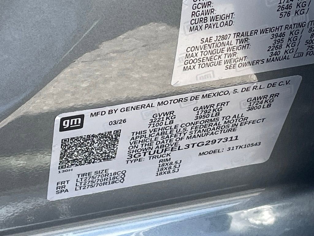 2026 GMC Sierra 1500 AT4X